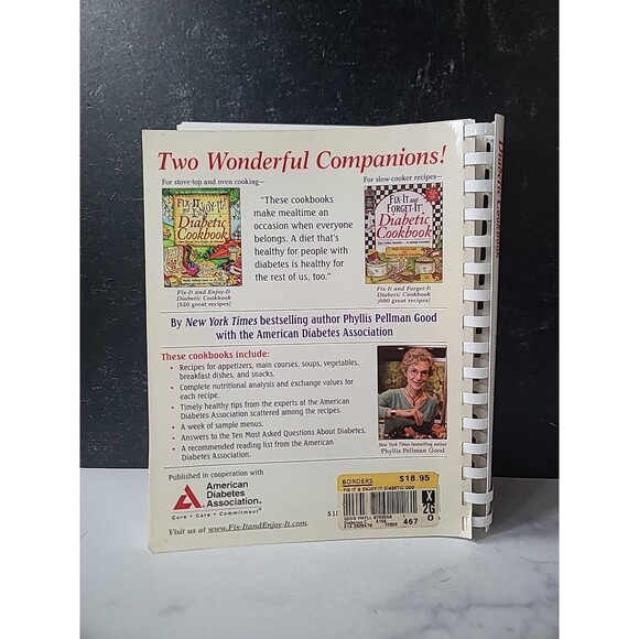 Fix-It and Forget-It Diabetic Cookbook Slow Cooker Recipes Phyllis Pellman - Picture 9 of 10